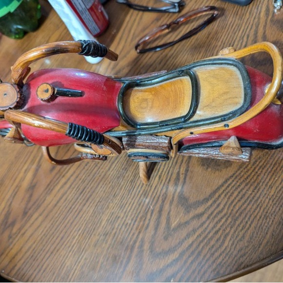 Hand Carved Motorcycle - Picture 2 of 4